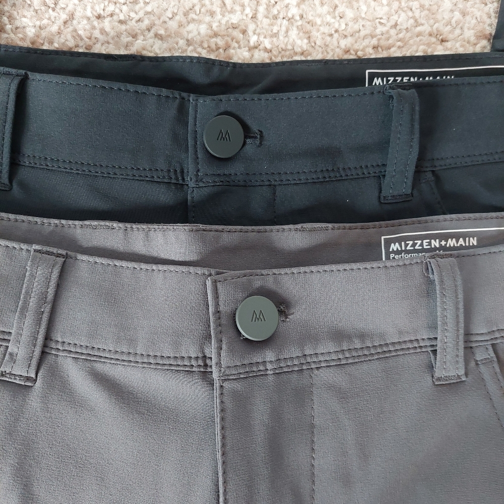 Mizzen + Main Helmsman Slim Performance Pants Men's 38×32 Golf Outdoor - Picture 4 of 6